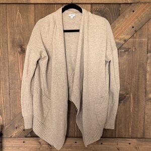 Vince Women's Beige Open Front Cardigan Sweater Size S